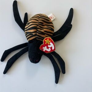 RARE TY Beanie Baby SPINNER the Spider (Style 4036) - MWMT w/ P.V.C. Pellets 96